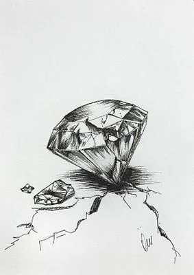 Broken diamond