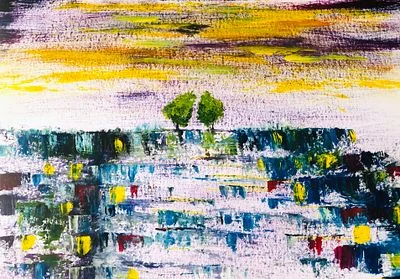 Two but lonely trees