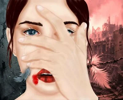The Pain-Stricken Face of War