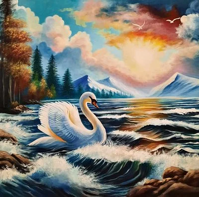 The embrace of the lake