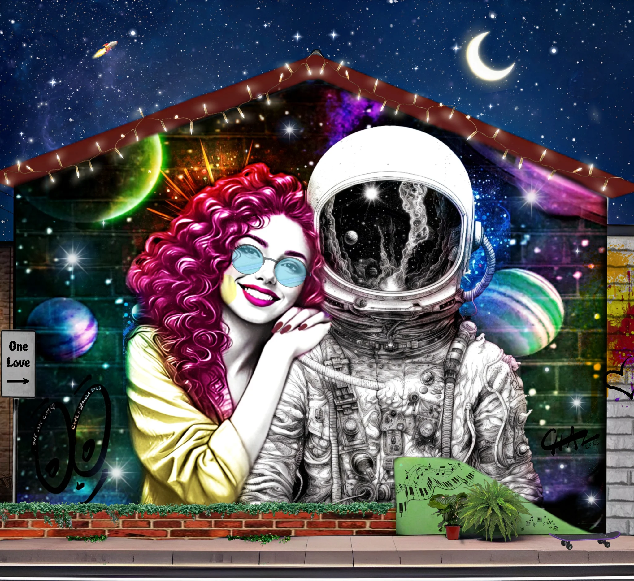 Friends to the moon