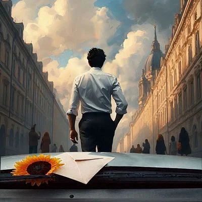 He knew that I loved sunflower!