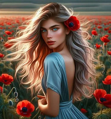 In the Embrace of the Poppy Field