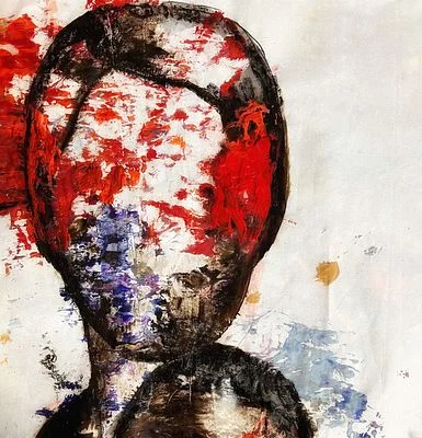 Silent scream in red