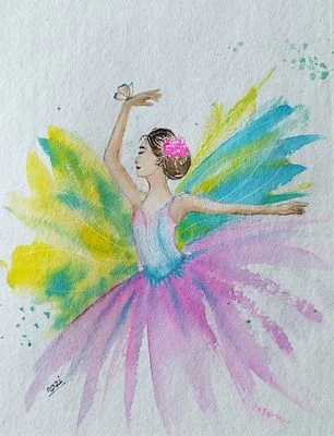 Butterfly dance , ballerina #2