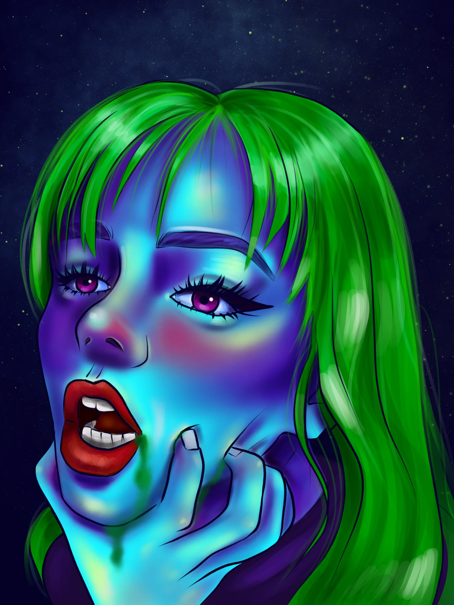 Neon girl 4