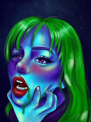 Neon girl 4