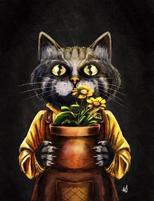 The Purrıng Gardener
