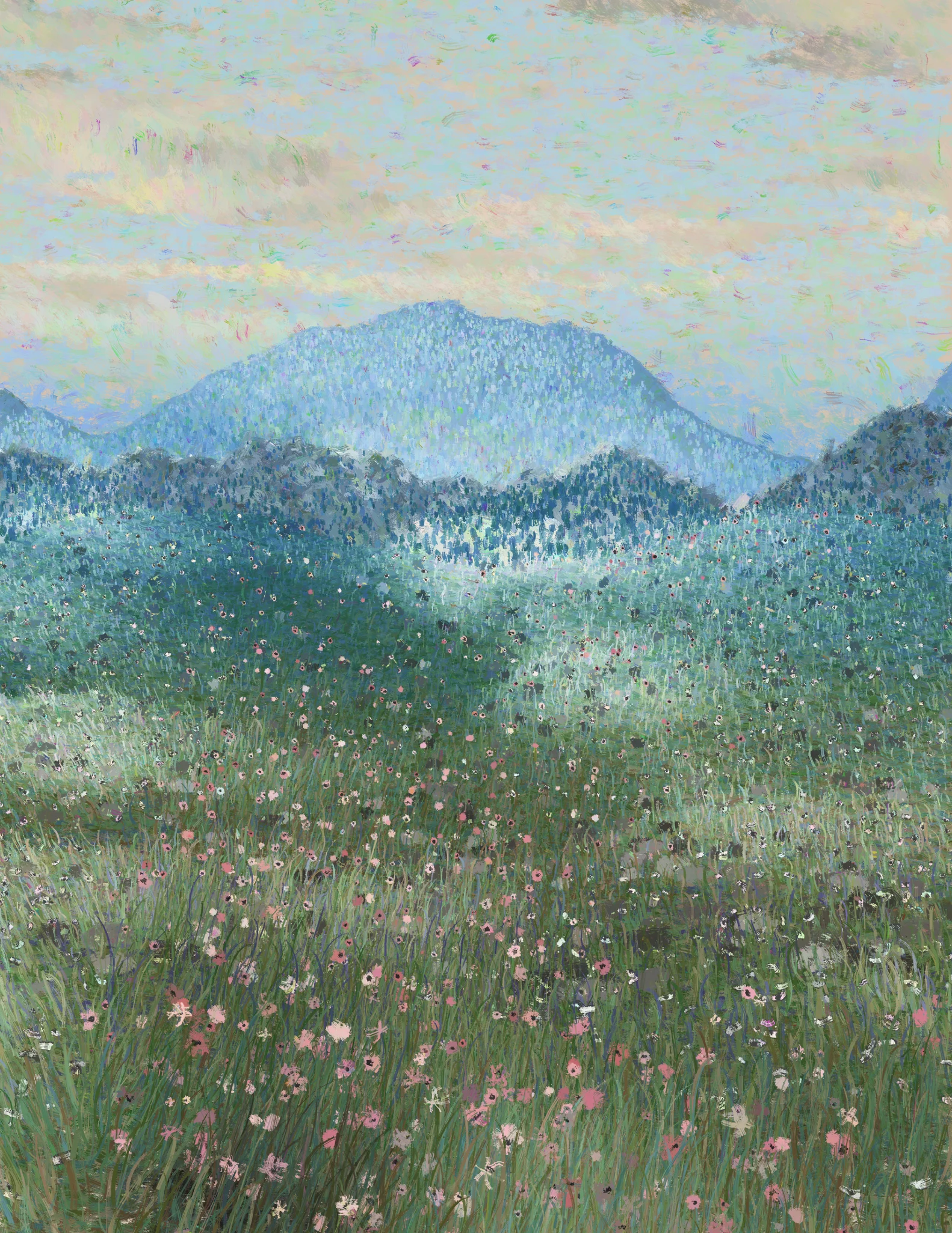 Blue View On the Mountain