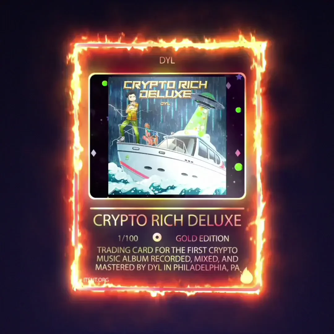 Crypto Rich Deluxe Trading Card (Gold)