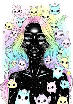 Enchanted Among Pastel Spirits