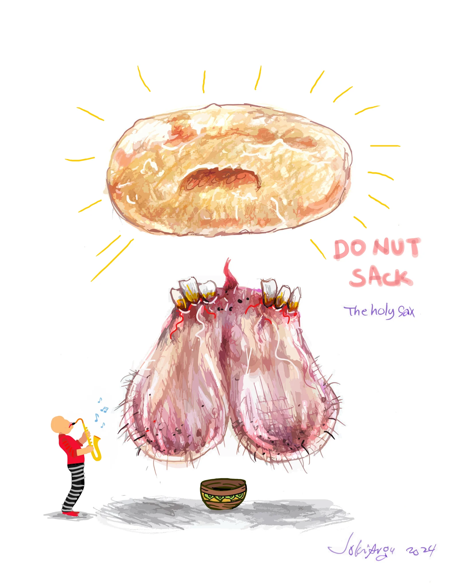 donut sack the holy sax