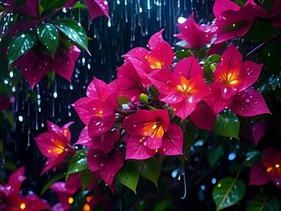 Ethereal Glow: Bougainvillea