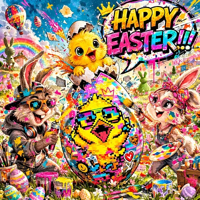Happy Easter - Hatched in Color