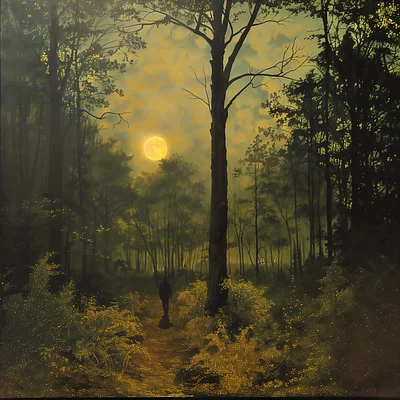 Man in the forest