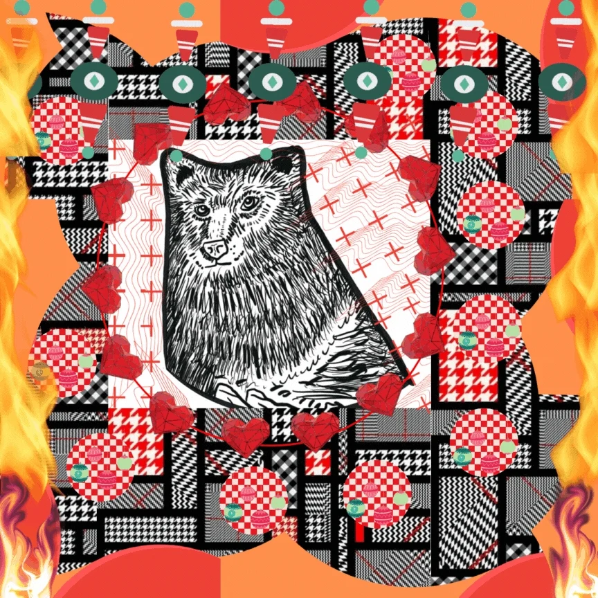 Patchwork Bear 2023 MotherBear X Lara Arts