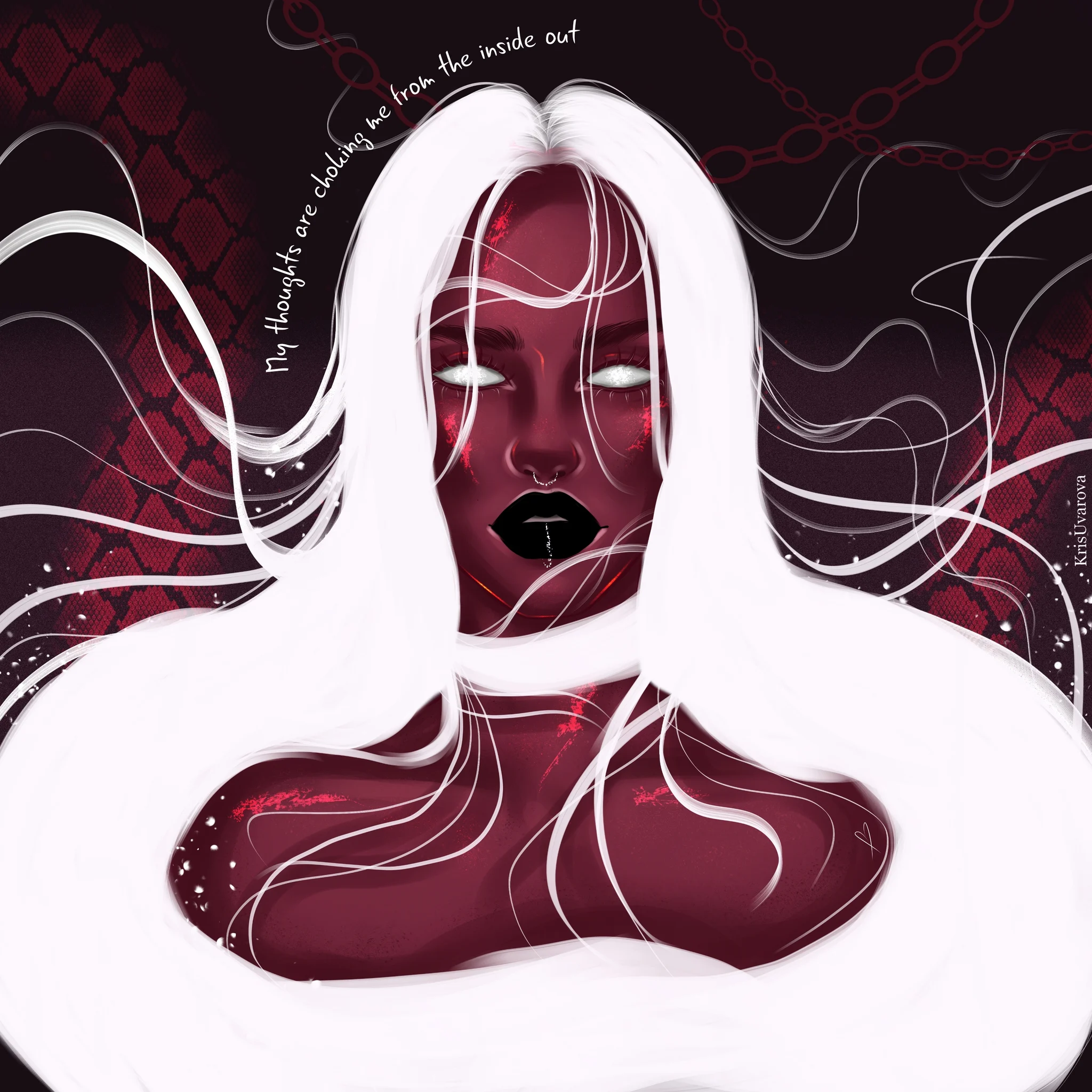 My thoughts are suffocating me