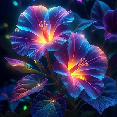 Ethereal Glow: Morning Glory