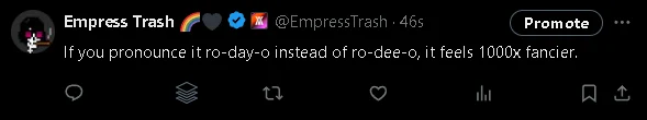 Ro-day-oh 1000x wagmi wow so fancy