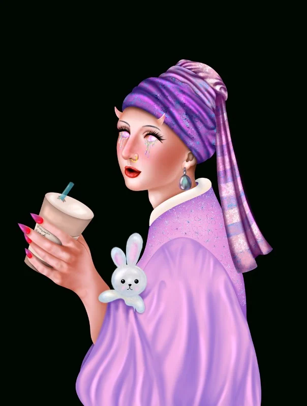 Coffee with pearl