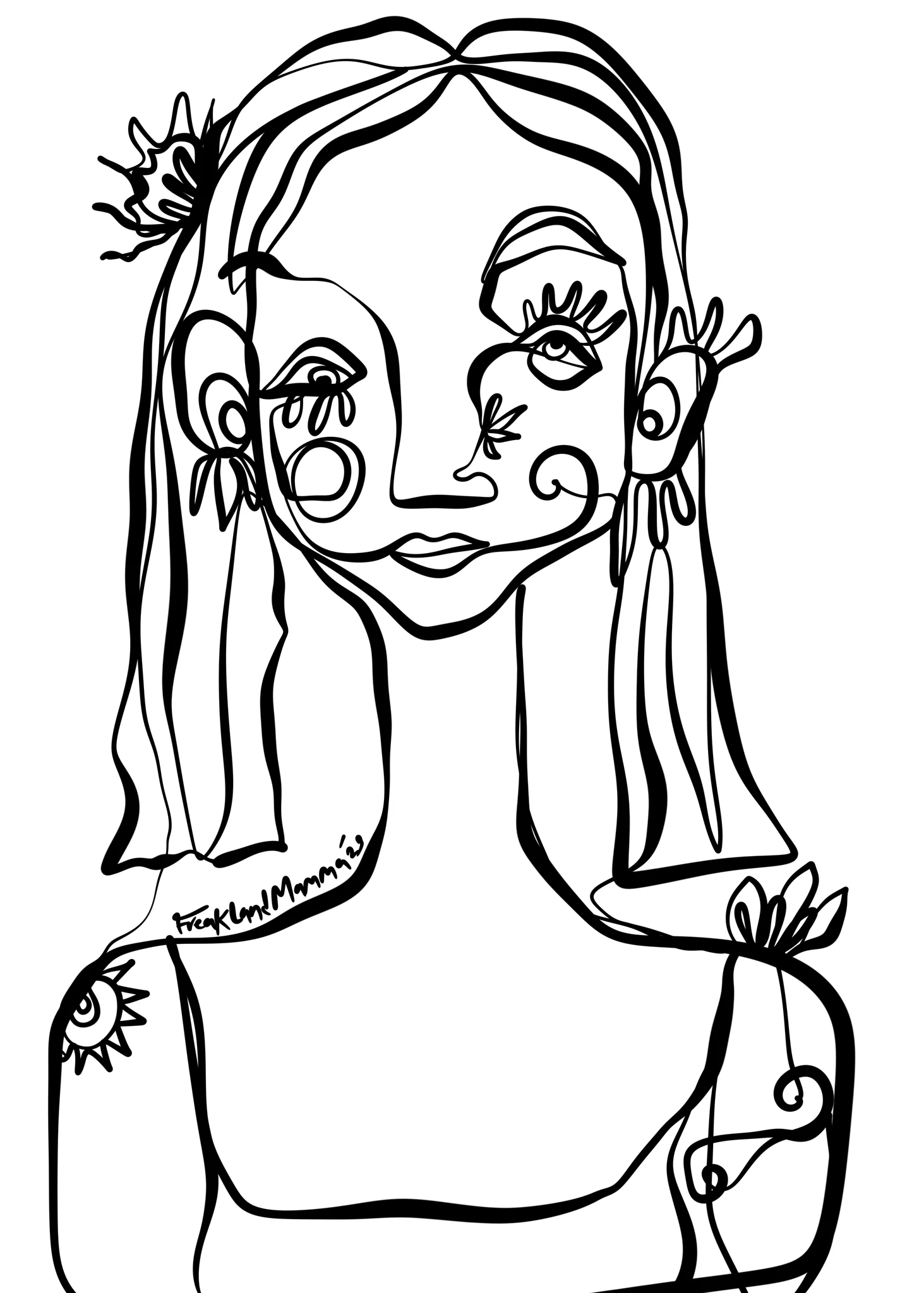 1line Portrait #33