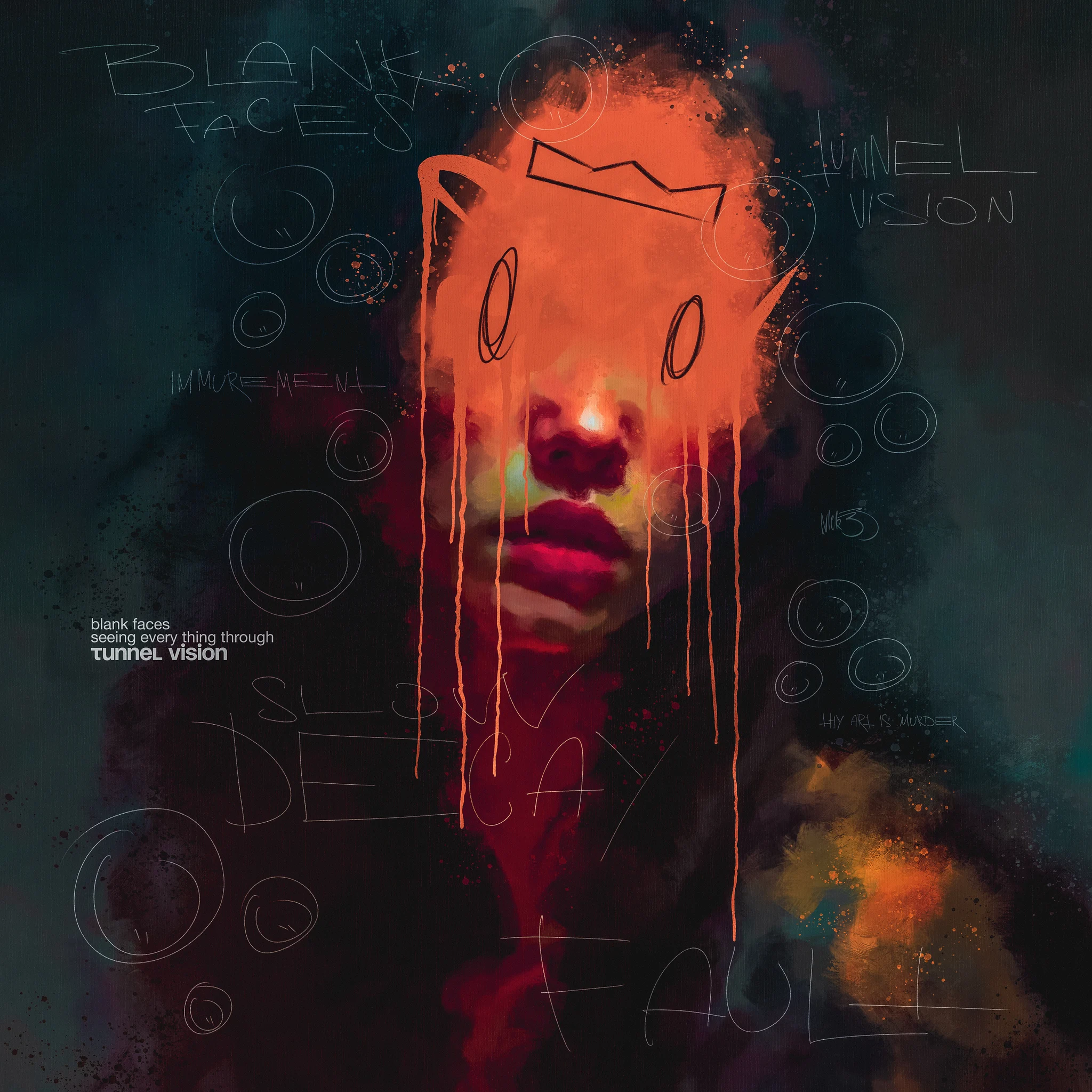 blank faces seeing every thing through tunnel vision