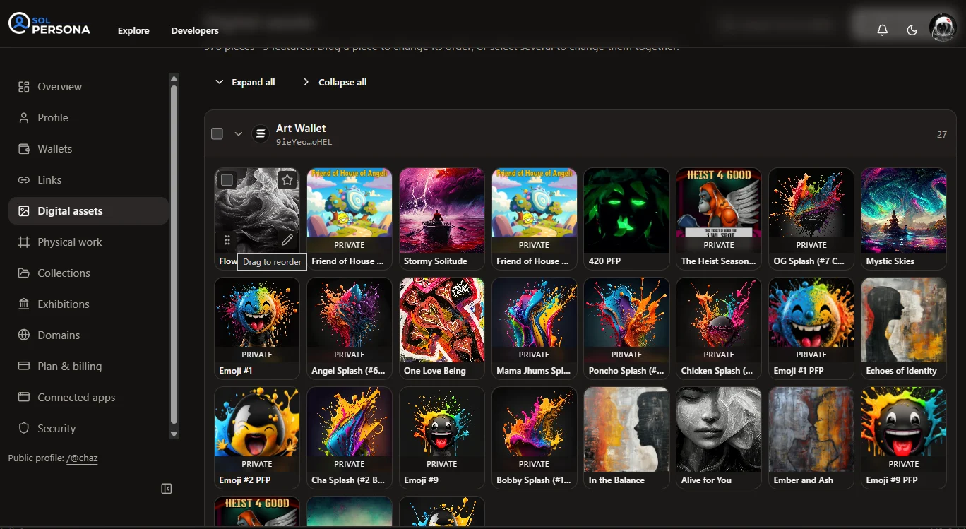 Arrange and publish — screenshot
